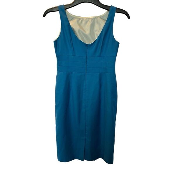 Banana Republic Outlet Women's Sleeveless Sheath Dress Royal Blue Size 2 - Picture 2 of 11